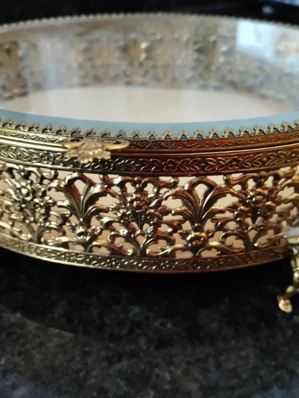Vintage Cherub Jewelry Box